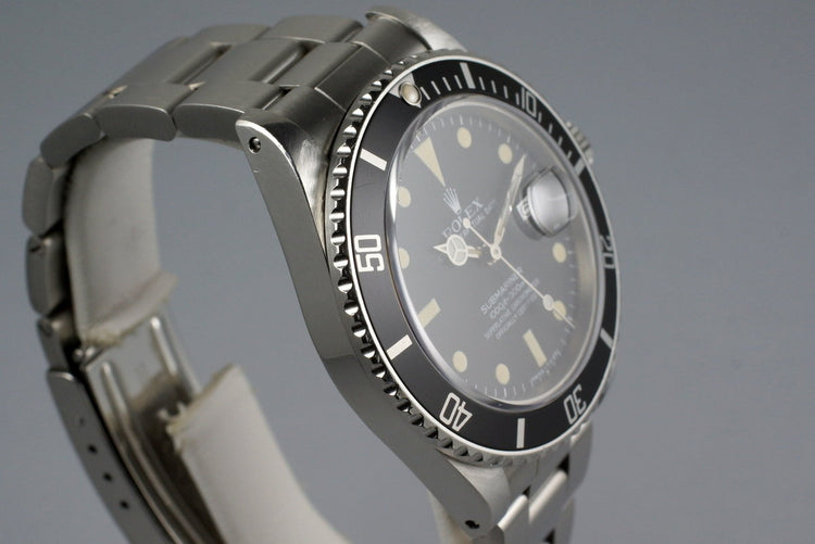 1981 Rolex Submariner 16800 with RSC Papers