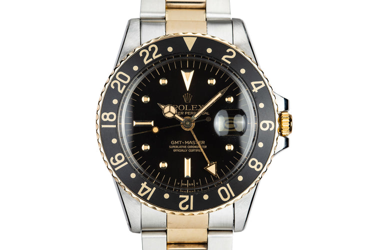 1977 Rolex Two-Tone GMT-Master 1675 with Black Nipple Dial