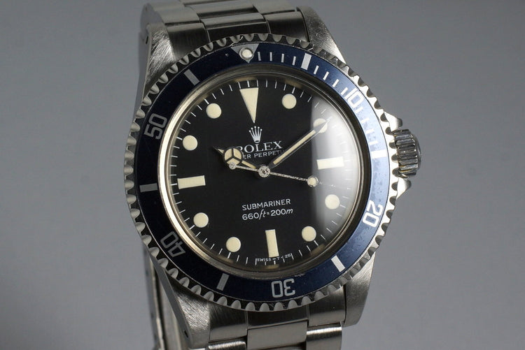 1981 Rolex Submariner 5513 Mark IV Maxi Dial