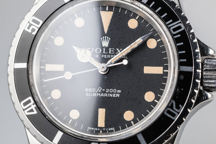 1968 Rolex Submariner 5513 with Rolex Service Papers
