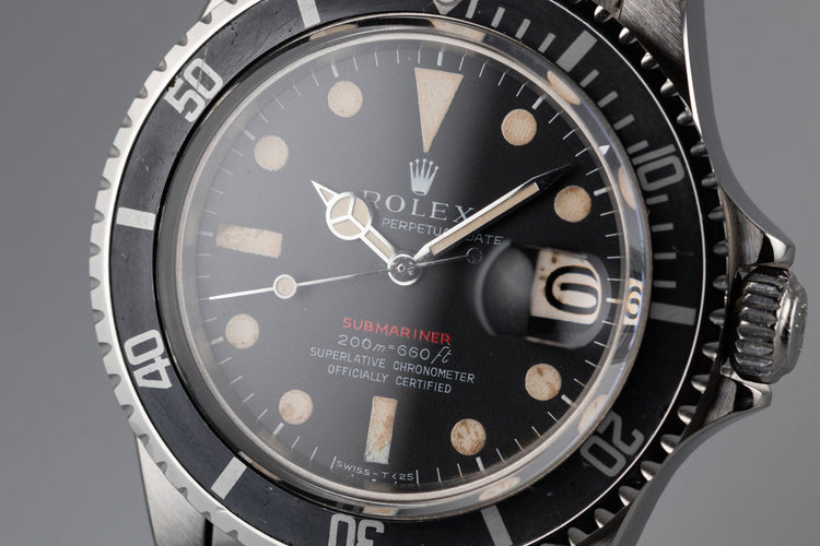 1969 Rolex Red Submariner 1680 with Meters First Dial