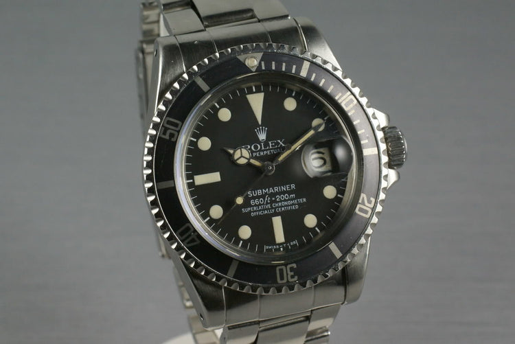 Rolex Submariner 1680 Box and Papers