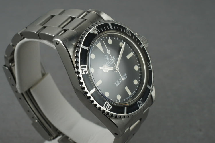 1984 Rolex Submariner 5513 with Maxi Mark V Dial