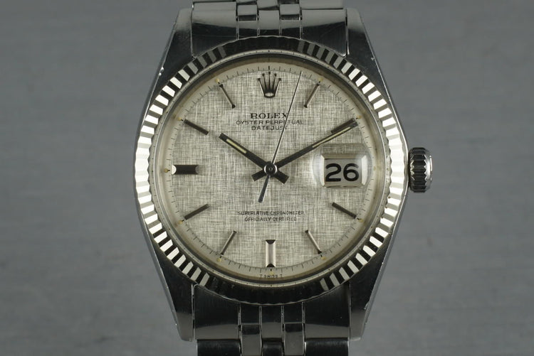 1970 Rolex Datejust 1601 with Silver Linen Dial