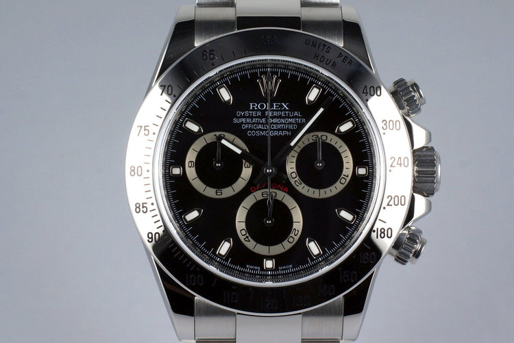 2009 Rolex Daytona 116520 Black Dial with Box and Papers