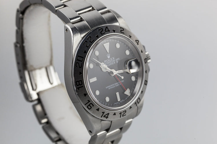 2002 Rolex Explorer II 16570 with Black Dial