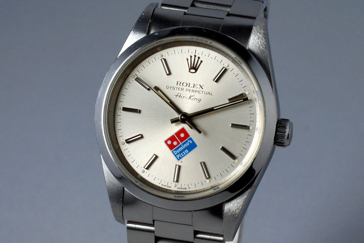 1996 Rolex Air-King 14000 Domino’s Pizza Logo Dial with Box and Papers