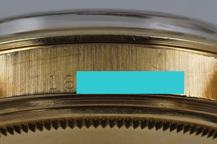 1967 Rolex YG DateJust 1600 with Papers