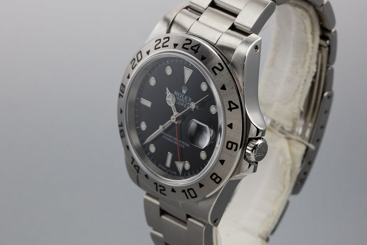 1997 Rolex Explorer II 16570 Black Dial