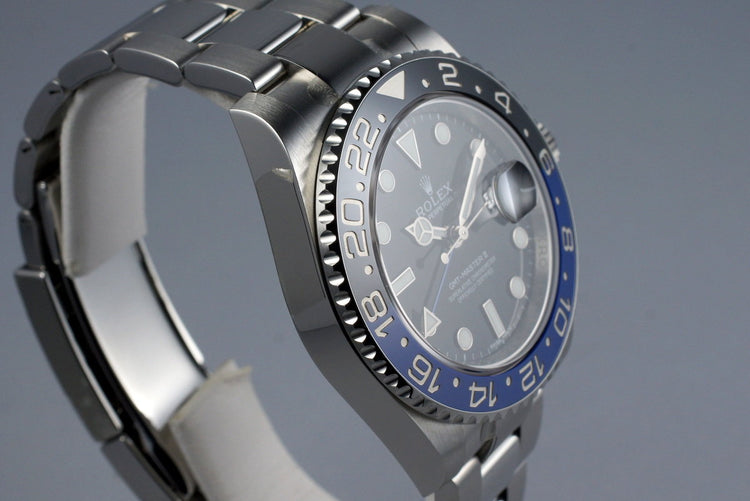 2015 Rolex GMT II 116710BLNR with Box and Papers STICKERS