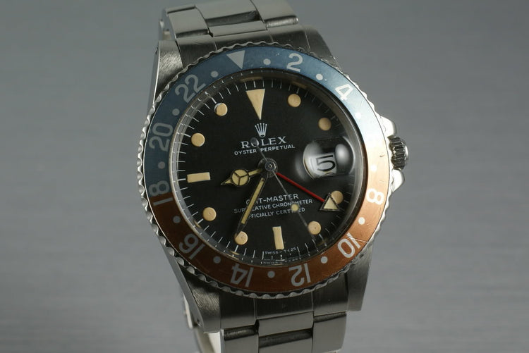Rolex GMT 1675 with Box and Papers