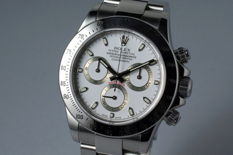 2006 Rolex Daytona 116520 White Dial with Box and Papers