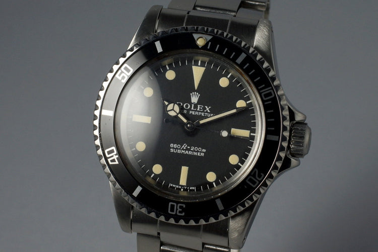 1970 Rolex Submariner 5513 with Serif Dial