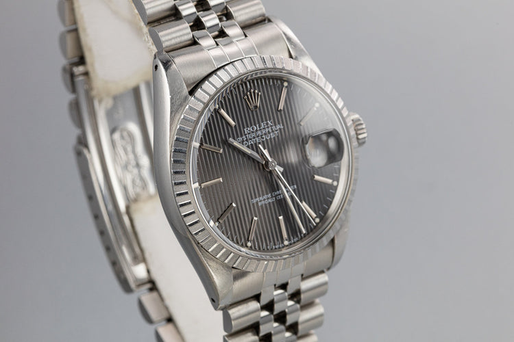 1984 Rolex DateJust 16030 with Grey Tapestry Dial