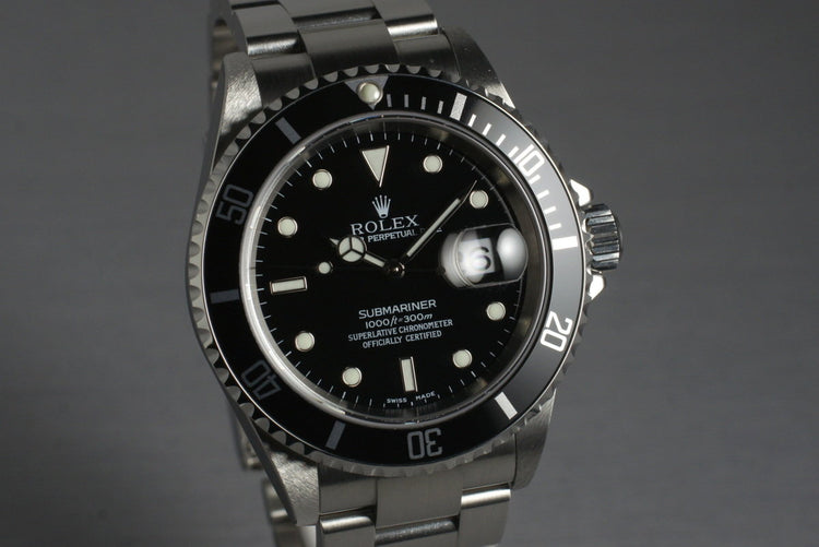 2003 Rolex Submariner 16610