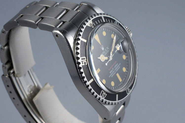1971 Rolex Red Submariner 1680 Mark V Dial
