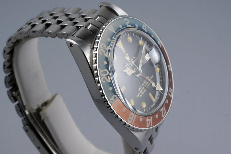 1964 Rolex GMT 1675 Glossy Gilt Dial with Box and Papers