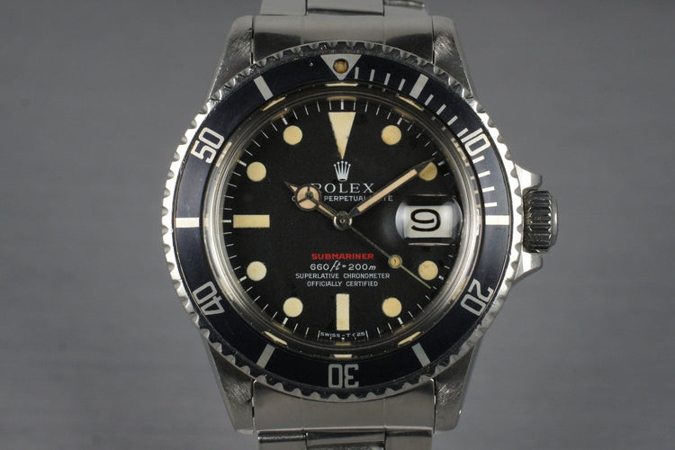 1970 Rolex Red Submariner 1680 Mark VI