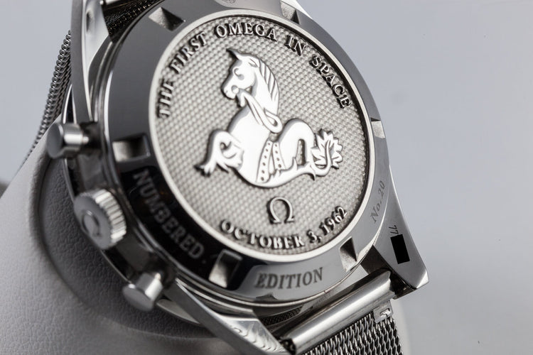 2014 Omega Speedmaster 3132403001 Straight Lug Case with Box and papers