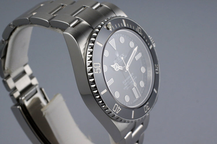 2012 Rolex Submariner 114060 with Box and Papers