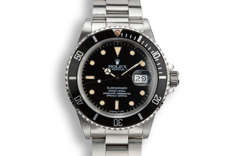 1985 Rolex Submariner 16800 with Box and Service Estimate