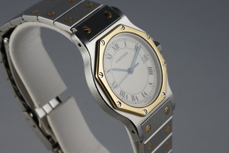 Cartier Ladies Quartz Two Tone Santos Octagon 187902