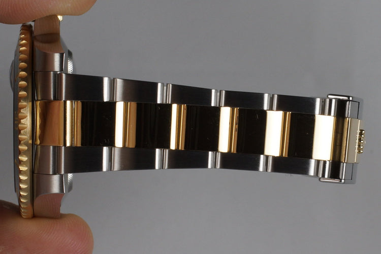 2012 Rolex Two Tone Submariner 116613 Black Dial