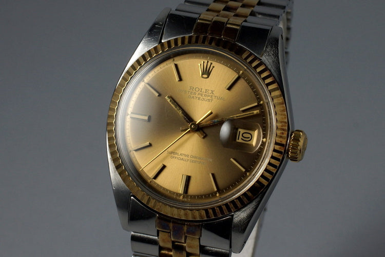 1971 Rolex Two Tone DateJust 1601 with Brown Dial