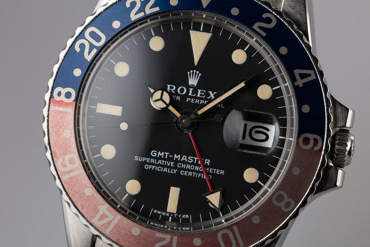1972 Rolex GMT-Master 1675 with Mark 2 Dial