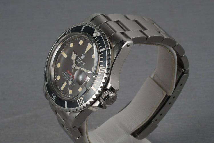 Rolex Red Submariner 1680 Meters First Mark 2 BROWN dial