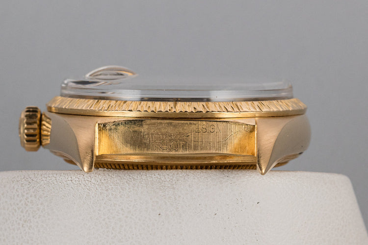 1969 Rolex 18K YG Day-Date 1807 Matte Black Dial