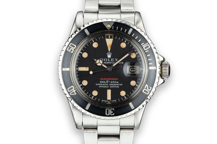 1974 Rolex Red Submariner 1680 with MK IV Dial