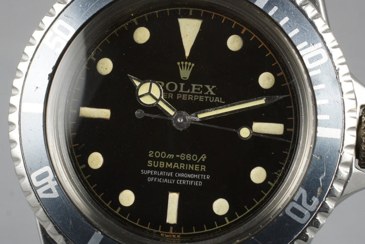 1961 Rolex Submariner 5512 PCG with Glossy Gilt 4 Line Dial