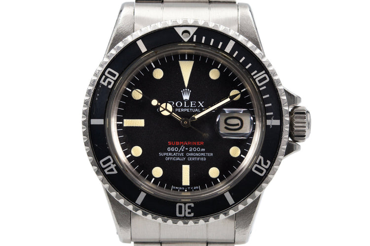 1970 Rolex Red Submariner Mark IV Dial with Papers
