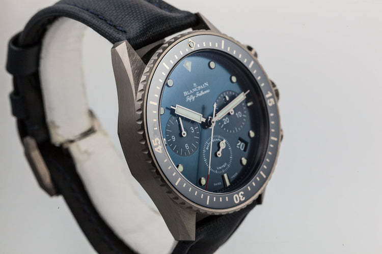 Blancpain Fifty Fathoms Bathyscaphe Ceramic Flyback Chronograph Ocean Commitment 07825 with Box and Papers