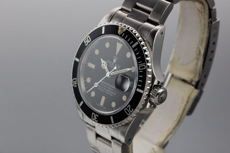 1982 Rolex Submariner 16800 Matte Dial