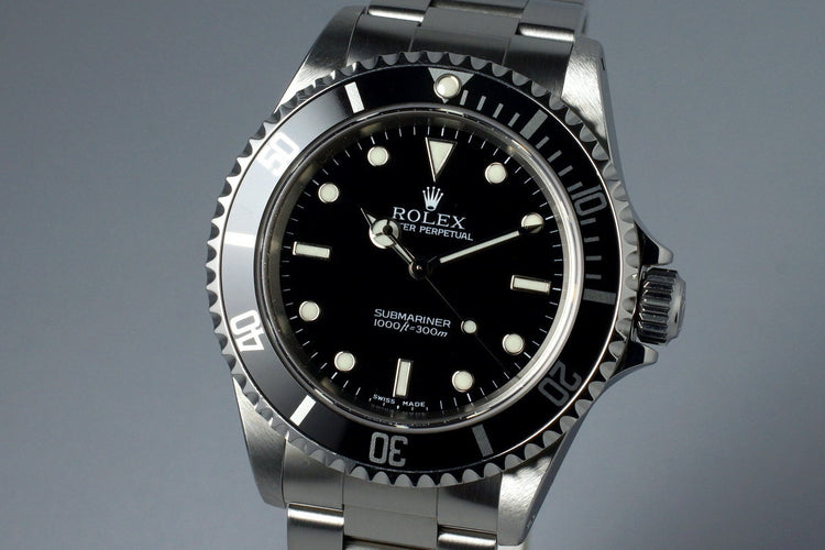 2002 Rolex Submariner 14060M with Box and Papers