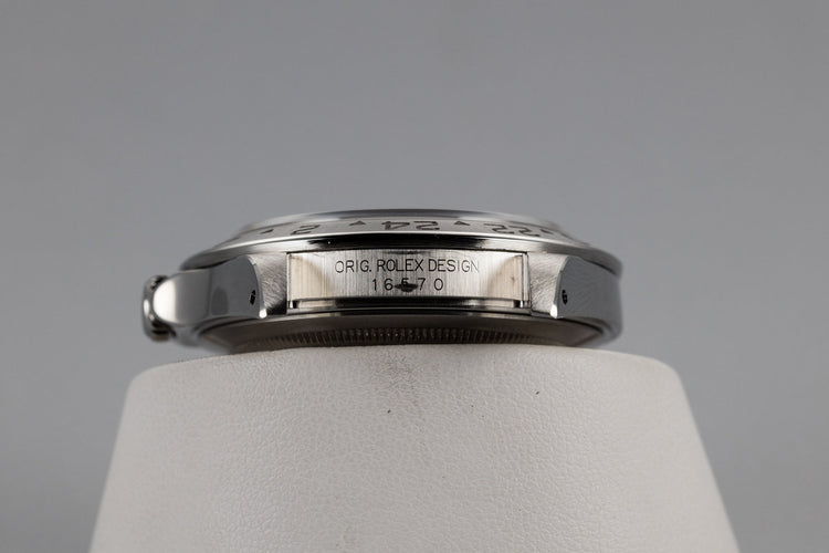 1999 Rolex Explorer II 16570 White SWISS Only Dial