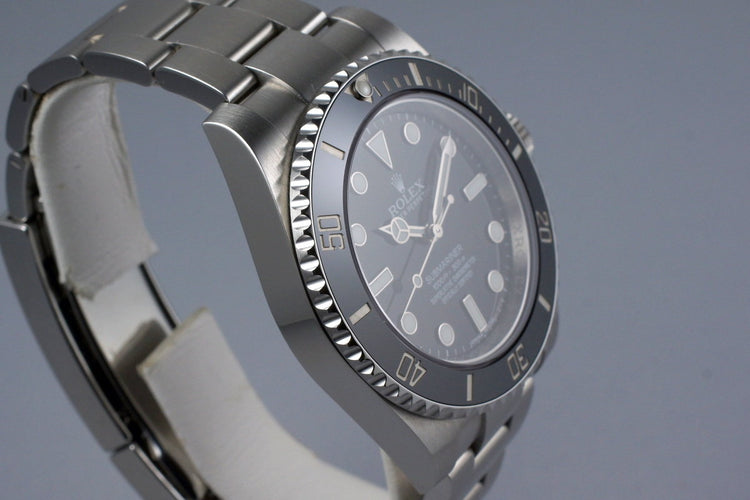 2016 Rolex Submariner 114060 with Box and Papers
