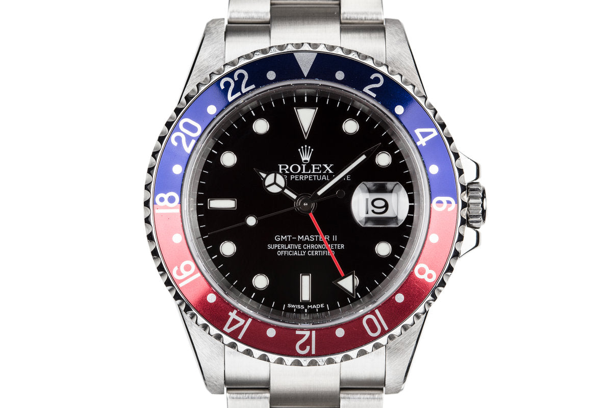 Rolex gmt master 2 pepsi 2005 Clearance
