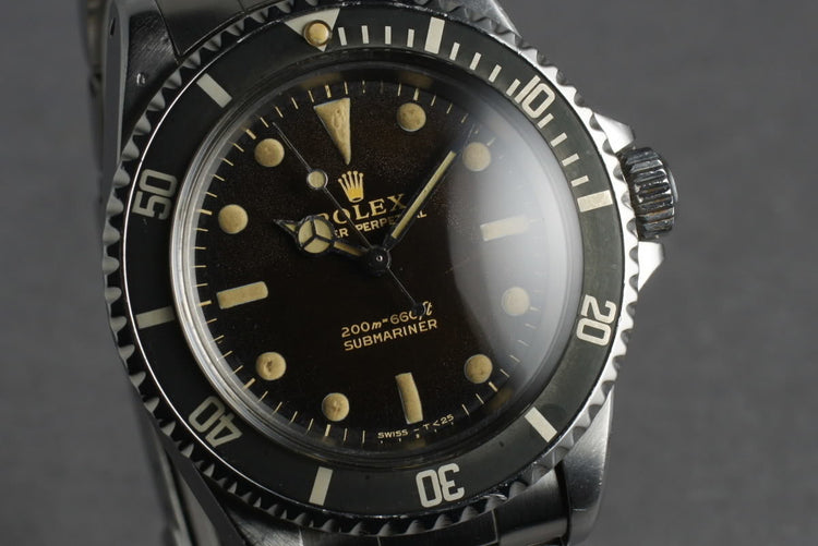 1966 Rolex Submariner 5513 with Gilt Tropical Brown Dial