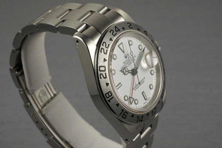 2002 Rolex Explorer II 16570 White Dial with Papers