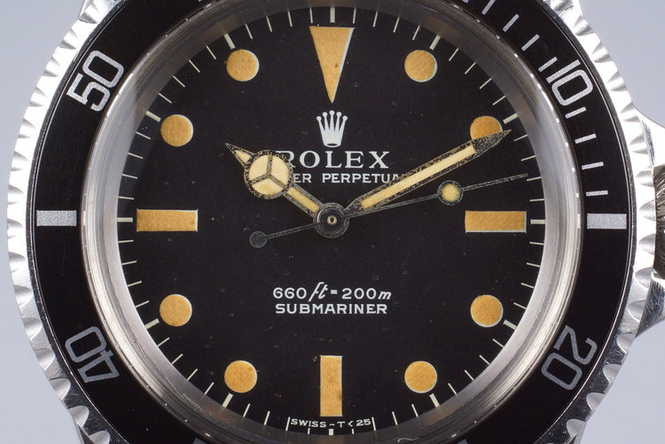 1970 Rolex Submariner 5513 Serif Dial