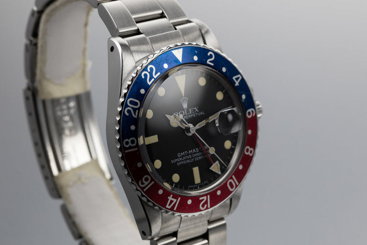 1983 Rolex GMT-Master 16750 Matte Dial "Pepsi" with Box and Papers