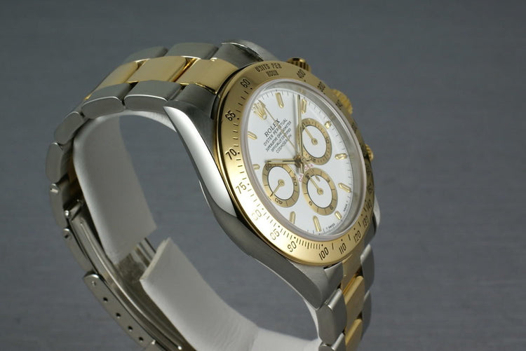 Rolex 18K/SS Zenith Daytona 16523 with Rolex Service Papers