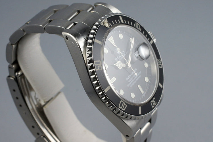 1999 Rolex Submariner 16610 with Box and Papers
