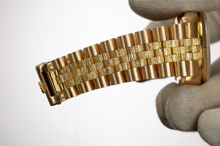 1999 Rolex 18K YG DateJust 16248 "Bark Master" with White Roman Numeral Dial