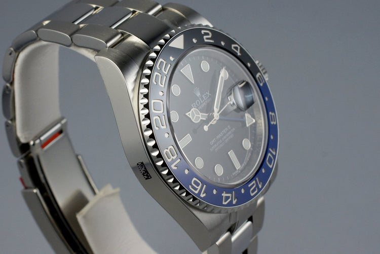 2016 Rolex GMT II 116710BLNR with Box and Papers MINT