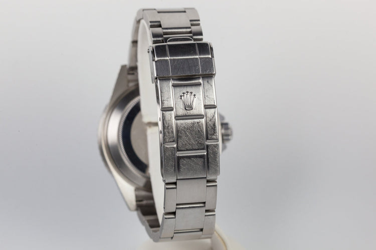 2003 Rolex Green Submariner 16610LV Mark 1 dial and Flat 4 Bezel with Box and Papers