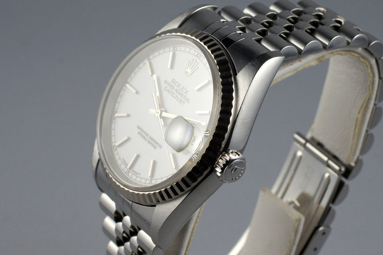 1995 Rolex DateJust 16234 White Dial